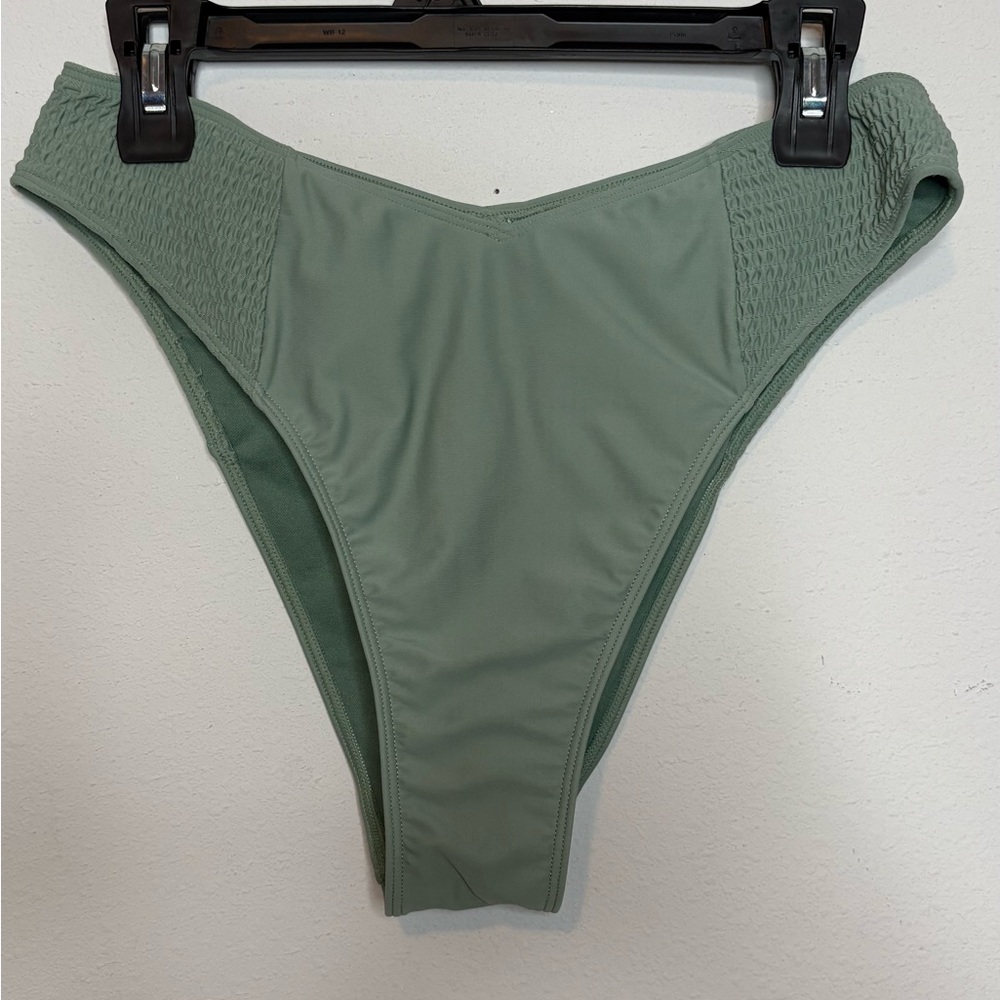 Hollister Olive Green High-Leg Bikini Bottom